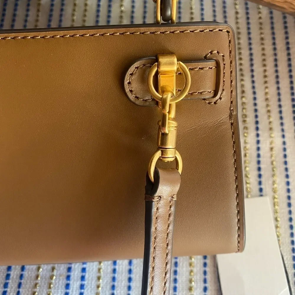 Tory Burch Lee Radziwill Nano Bag Moose Brow NEW